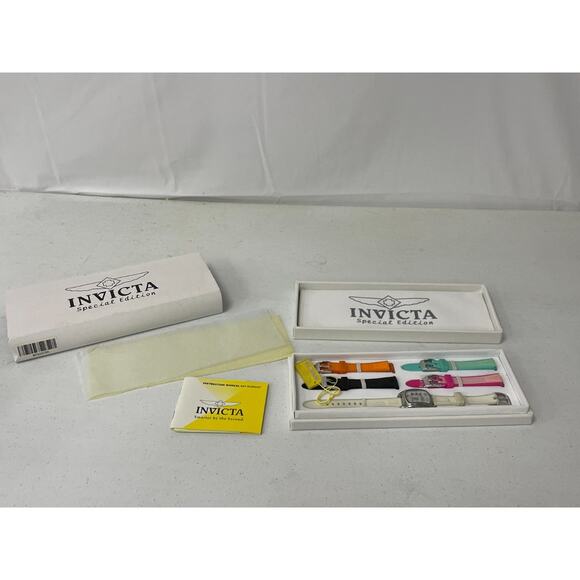 Invicta Lupah Special Edition Watch Set 4 Interchangeable Strap w/ Box & Manual - Picture 1 of 8